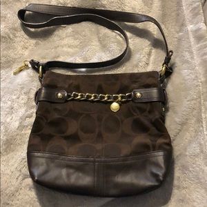 Coach Crossbody Brown Leather Bag